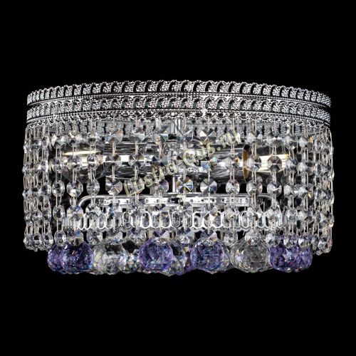 Люстра Флоренция шар №2 фиолетовая в Магнитогорске Гусь Хрустальный