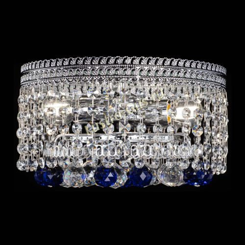 Люстра Флоренция шар №2 синяя в Магнитогорске Гусь Хрустальный