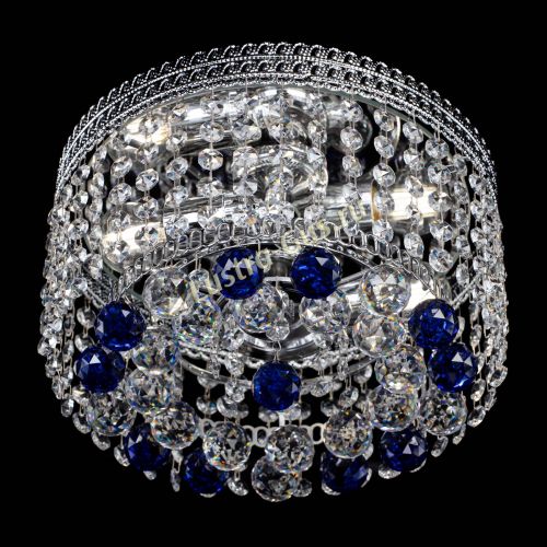 Люстра Флоренция шар №2 синяя в Магнитогорске Гусь Хрустальный