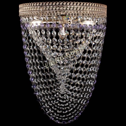 Люстра Флоренция Водоворот фиолетовая в Магнитогорске Гусь Хрустальный