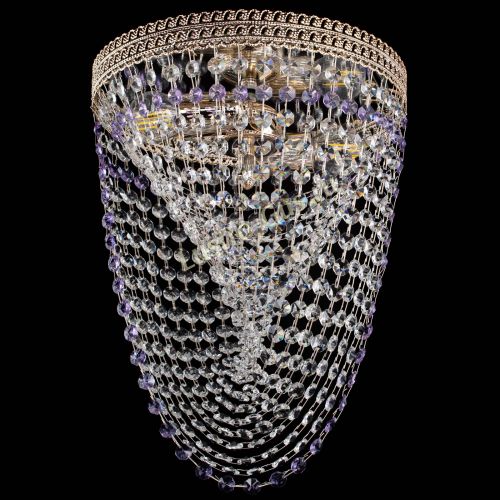 Люстра Флоренция Водоворот фиолетовая в Магнитогорске Гусь Хрустальный