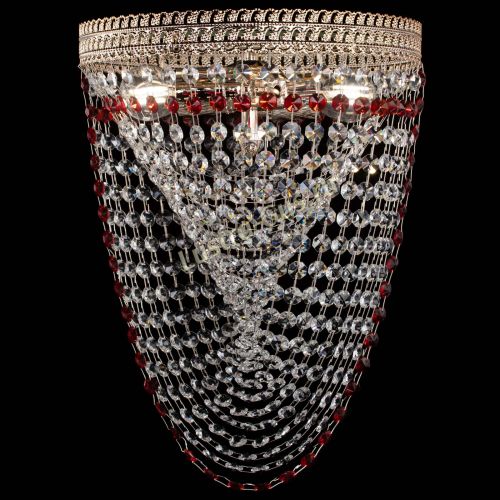 Люстра Флоренция Водоворот красная в Магнитогорске Гусь Хрустальный