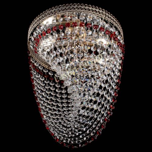 Люстра Флоренция Водоворот красная в Магнитогорске Гусь Хрустальный