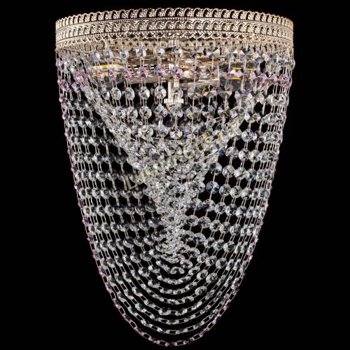 Люстра Флоренция Водоворот розовая в Магнитогорске Гусь Хрустальный