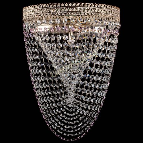 Люстра Флоренция Водоворот розовая в Магнитогорске Гусь Хрустальный