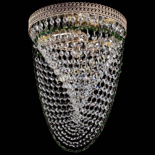 Люстра Флоренция Водоворот зеленая в Магнитогорске Гусь Хрустальный