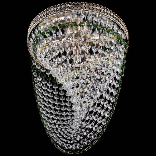 Люстра Флоренция Водоворот зеленая в Магнитогорске Гусь Хрустальный