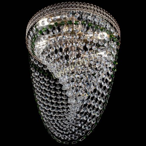 Люстра Флоренция Водоворот зеленая в Магнитогорске Гусь Хрустальный