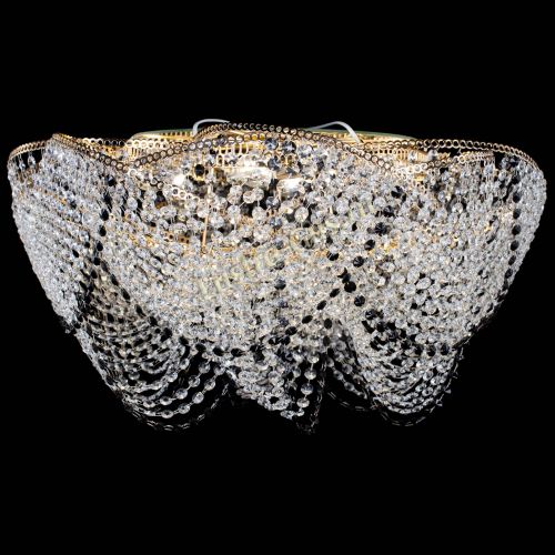 Люстра Галактика №4 черная в Магнитогорске Гусь Хрустальный