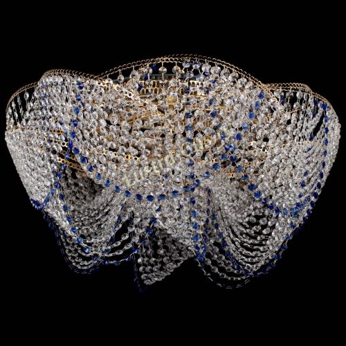 Люстра Галактика №4 синяя в Магнитогорске Гусь Хрустальный