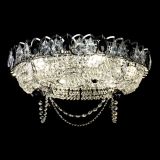 Люстра Глория №1 черная, диаметр - 500 мм, цвет фурнитуры - серебро, Люстры Гусь Хрустальный Люстра Глория №1 черная, диаметр - 500 мм, цвет фурнитуры - серебро, Люстры Гусь Хрустальный