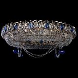 Люстра Глория №1 синяя, диаметр - 600 мм, Люстры Гусь Хрустальный Люстра Глория №1 синяя, диаметр - 600 мм, Люстры Гусь Хрустальный