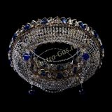 Люстра Глория №1 синяя, диаметр - 600 мм, Люстры Гусь Хрустальный Люстра Глория №1 синяя, диаметр - 600 мм, Люстры Гусь Хрустальный