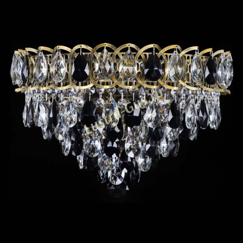 Люстра Грация №1 под бронзу черная в Магнитогорске Гусь Хрустальный