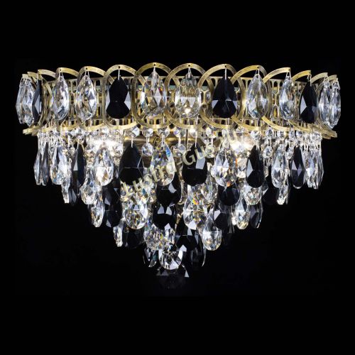 Люстра Грация №1 под бронзу черная в Магнитогорске Гусь Хрустальный