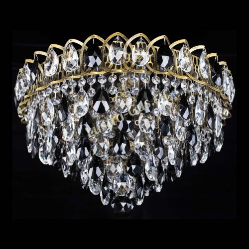 Люстра Грация №1 под бронзу черная в Магнитогорске Гусь Хрустальный