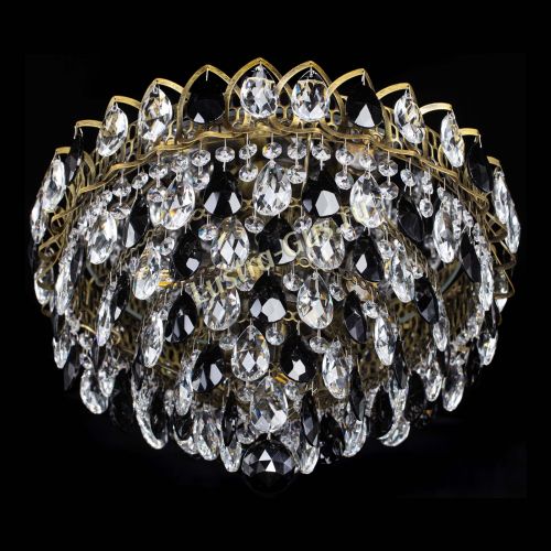 Люстра Грация №1 под бронзу черная в Магнитогорске Гусь Хрустальный