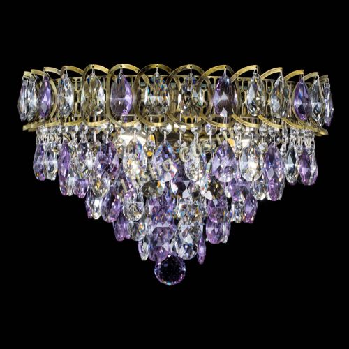 Люстра Грация №1 под бронзу фиолетовая в Магнитогорске Гусь Хрустальный