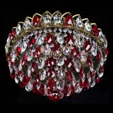 Люстра Грация №1 под бронзу красная в Магнитогорске