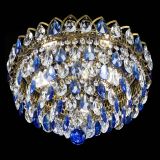 Люстра Грация №1 под бронзу синяя в Магнитогорске