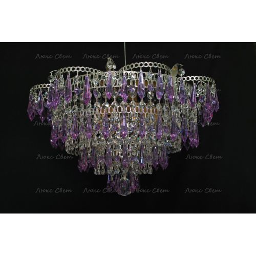 Люстра Ромашка Хризантема фиолетовая большой карашдаш в Магнитогорске Гусь Хрустальный