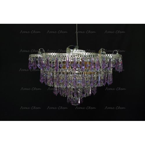 Люстра Ромашка Хризантема фиолетовая большой карашдаш в Магнитогорске Гусь Хрустальный