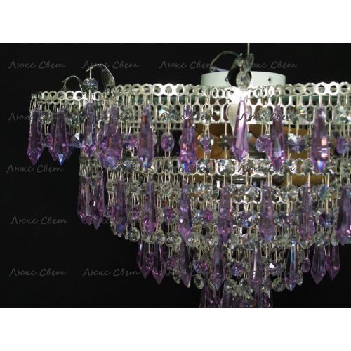 Люстра Ромашка Хризантема фиолетовая большой карашдаш в Магнитогорске Гусь Хрустальный