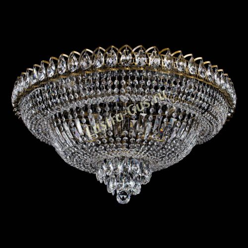 Люстра Хрустальный Каскад №1 700 мм под бронзу в Магнитогорске Гусь Хрустальный