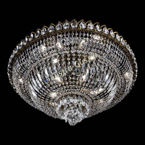 Люстра Хрустальный Каскад №1 700 мм под бронзу в Магнитогорске Гусь Хрустальный