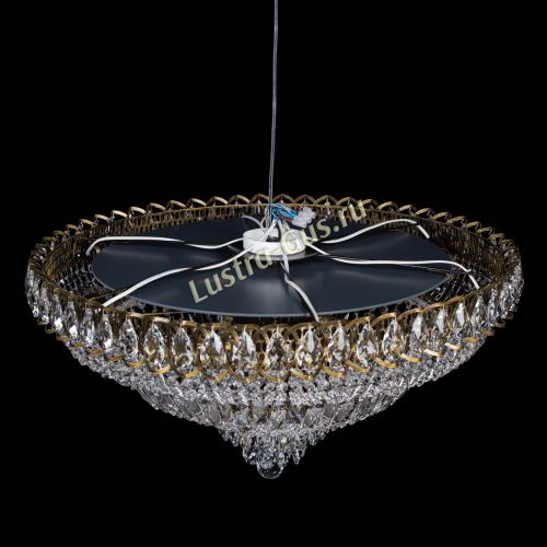 Люстра Хрустальный Каскад №1 700 мм под бронзу в Магнитогорске Гусь Хрустальный