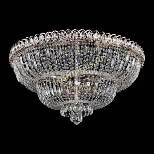 Люстра Хрустальный Каскад №15 с пластинками в Магнитогорске Гусь Хрустальный