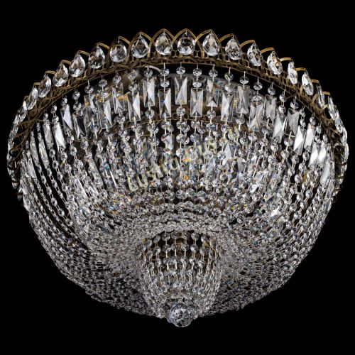 Люстра Хрустальный Каскад №2 журавлик под бронзу в Магнитогорске Гусь Хрустальный