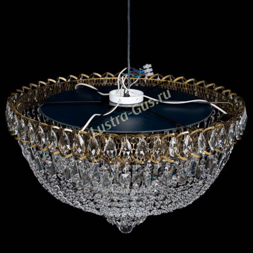 Люстра Хрустальный Каскад №2 журавлик под бронзу в Магнитогорске Гусь Хрустальный