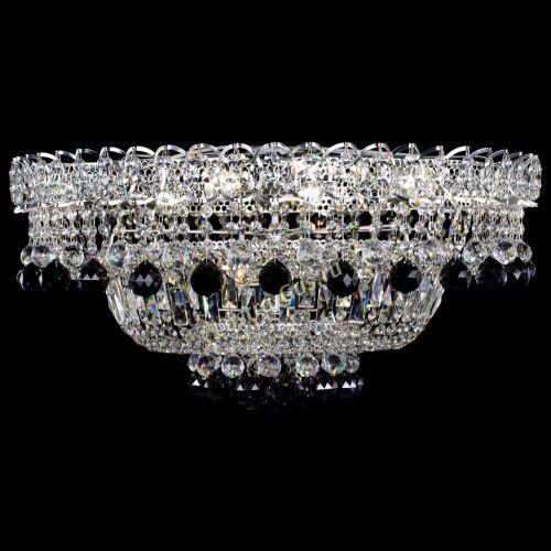 Люстра Хрустальный каскад №3 Шар черная в Магнитогорске Гусь Хрустальный