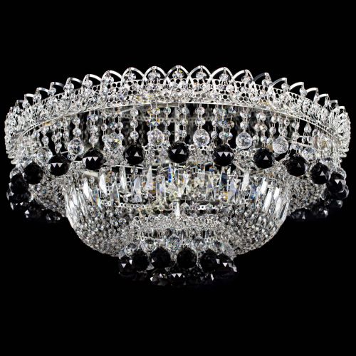 Люстра Хрустальный каскад №3 Шар черная в Магнитогорске Гусь Хрустальный