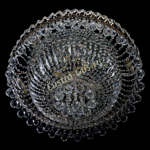 Люстра Хрустальный каскад №3 Шар 700 мм в Магнитогорске Гусь Хрустальный