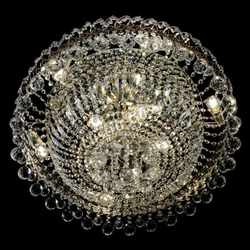 Люстра Хрустальный каскад №3 Шар 700 мм в Магнитогорске Гусь Хрустальный