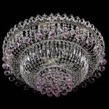 Люстра Хрустальный каскад №3 Шар розовая в Магнитогорске