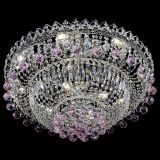 Люстра Хрустальный каскад №3 Шар розовая в Магнитогорске