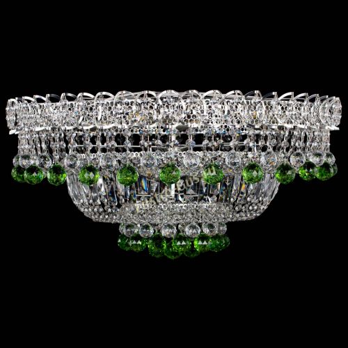 Люстра Хрустальный каскад №3 Шар зеленая в Магнитогорске Люстра Хрустальный каскад №3 Шар зеленая в Магнитогорске