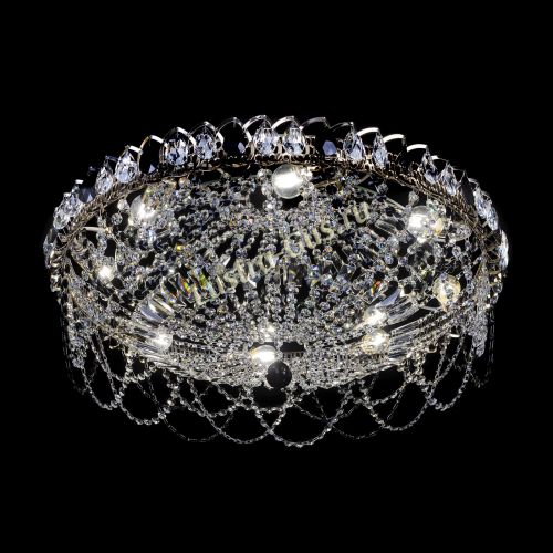 Люстра Каскад Ажур 700 мм черный в Магнитогорске Гусь Хрустальный