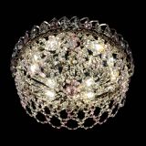 Люстра Хрустальный Каскад Ажур розовый в Магнитогорске