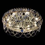 Люстра Каскад Ажур 700 мм синий в Магнитогорске