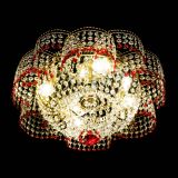 Люстра Камелия №1 красная, диаметр - 500 мм, Люстры Гусь Хрустальный Люстра Камелия №1 красная, диаметр - 500 мм, Люстры Гусь Хрустальный