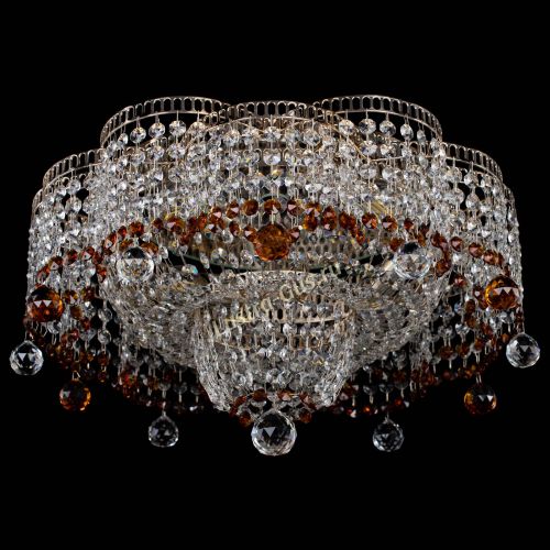 Люстра Камелия №4 чайная в Магнитогорске Гусь Хрустальный