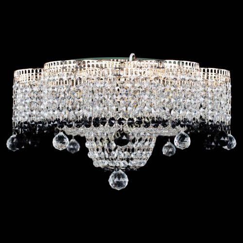 Люстра Камелия №4 черная в Магнитогорске Гусь Хрустальный