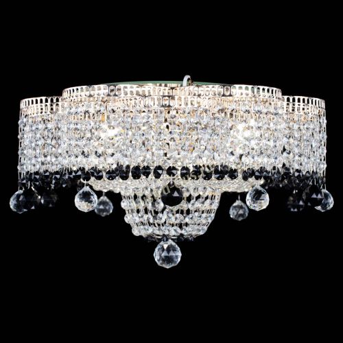 Люстра Камелия №4 черная в Магнитогорске Гусь Хрустальный