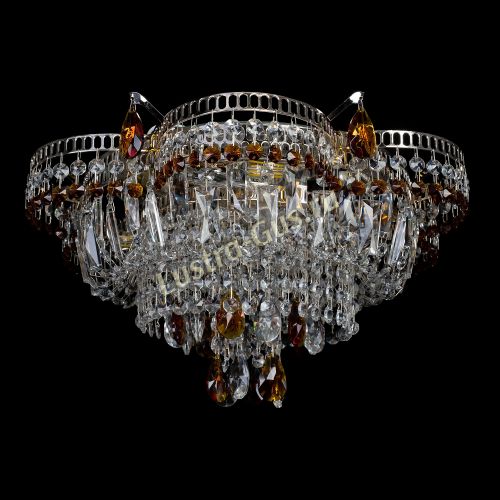 Люстра Камея №1 - 3 лампы чайная в Магнитогорске Гусь Хрустальный