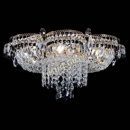 Люстра Камея №1 черная в Магнитогорске Гусь Хрустальный