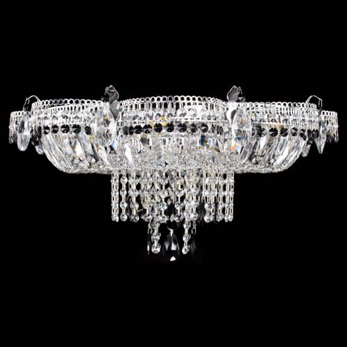 Люстра Камея №1 черная в Магнитогорске Гусь Хрустальный